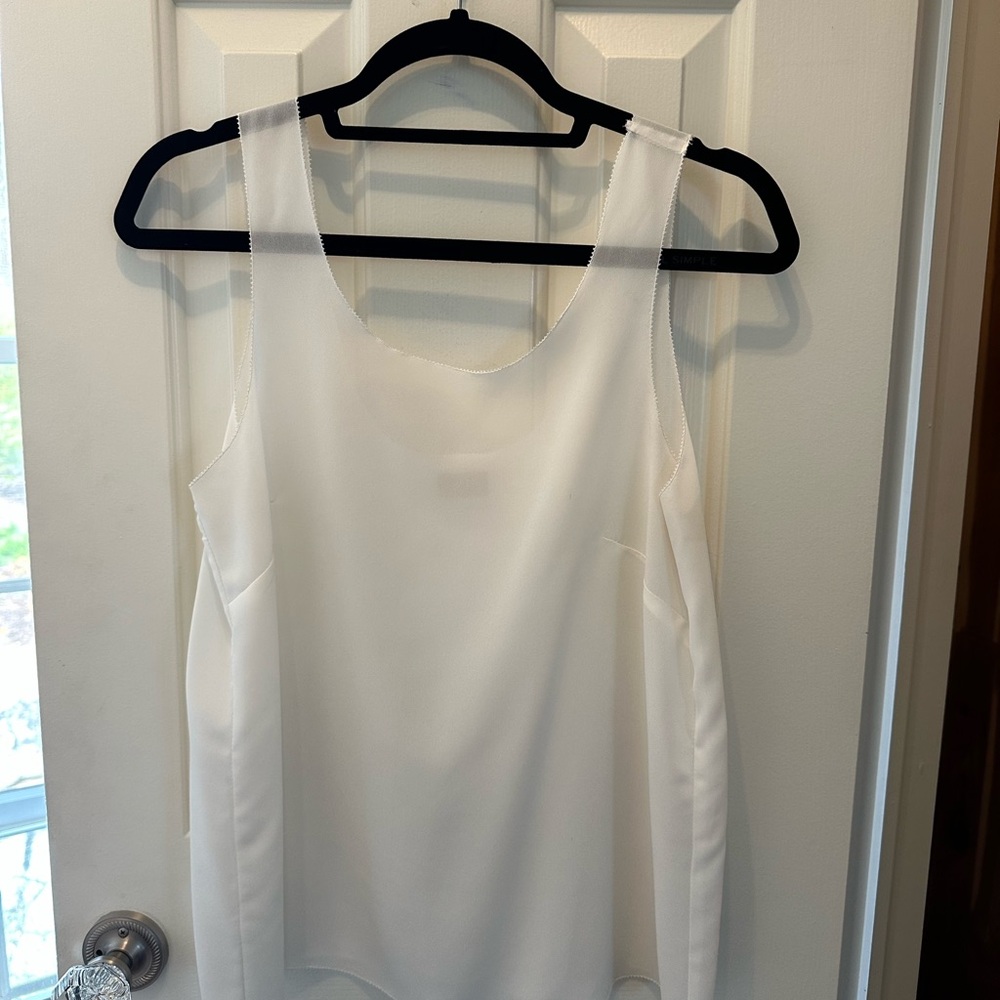 Elegant White Sleeveless Top
